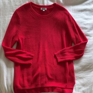 525 America Emma Vibrant Red Crew Neck Sweater